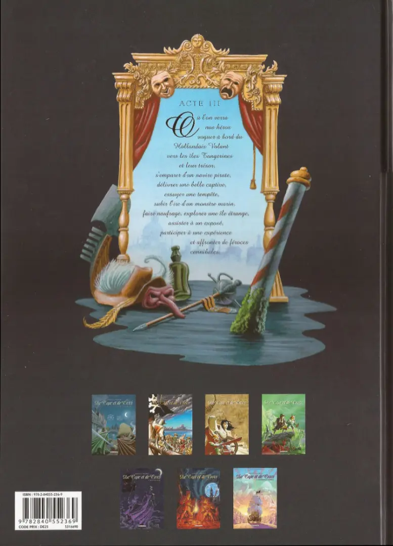 Verso de l'album De Cape et de Crocs Tome 3 L'Archipel du danger
