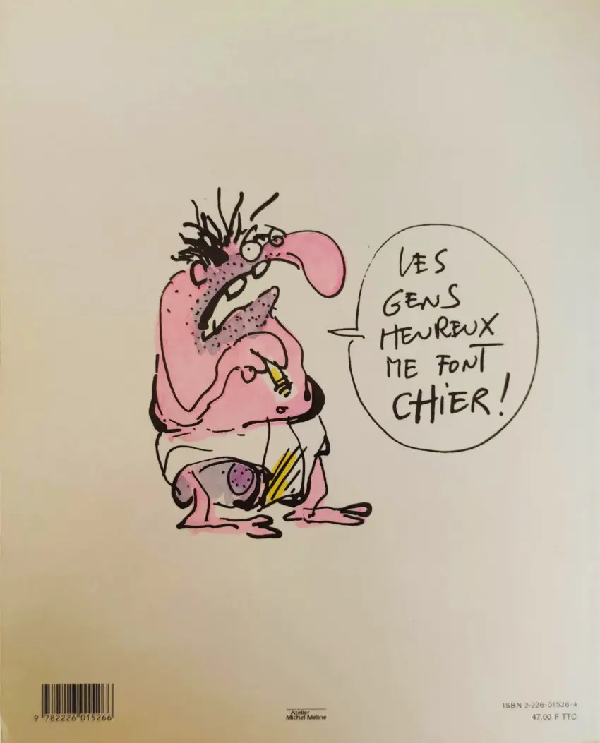 Verso de l'album Gros dégueulasse