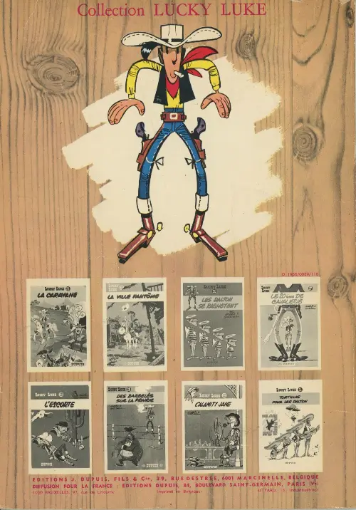 Verso de l'album Lucky Luke Tome 25 La ville fantôme