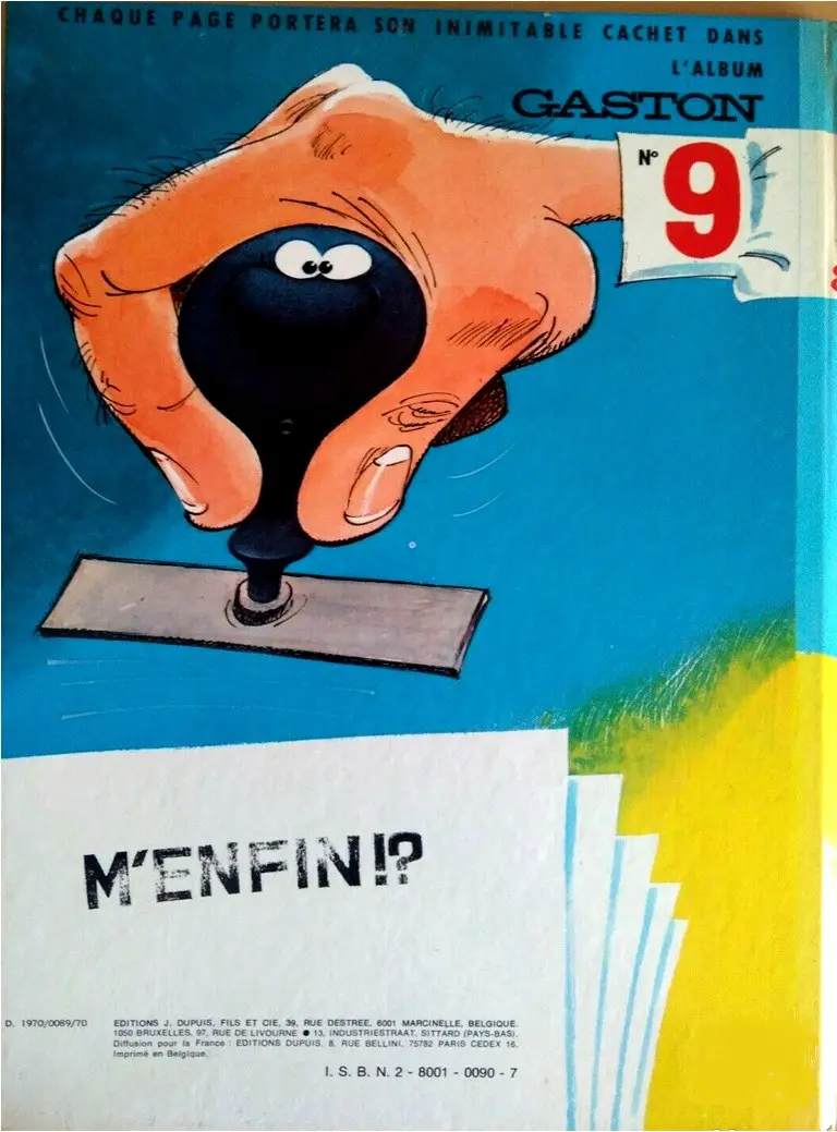 Verso de l'album Gaston Tome 8 Lagaffe nous gâte