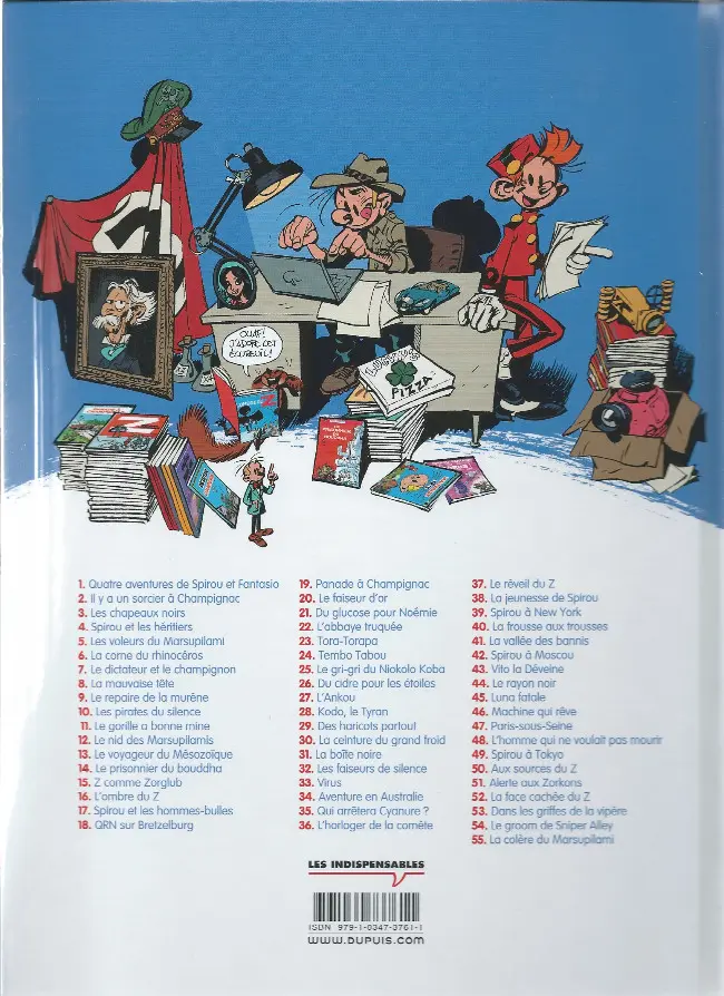 Verso de l'album Spirou et Fantasio Tome 45 Luna fatale