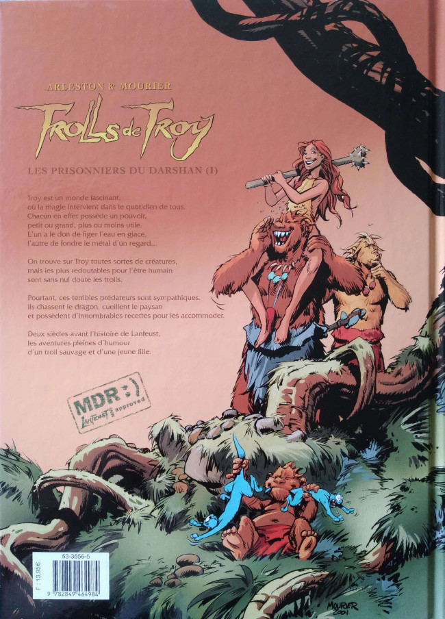 Verso de l'album Trolls de Troy Tome 9 Les prisonniers du Darshan (I)