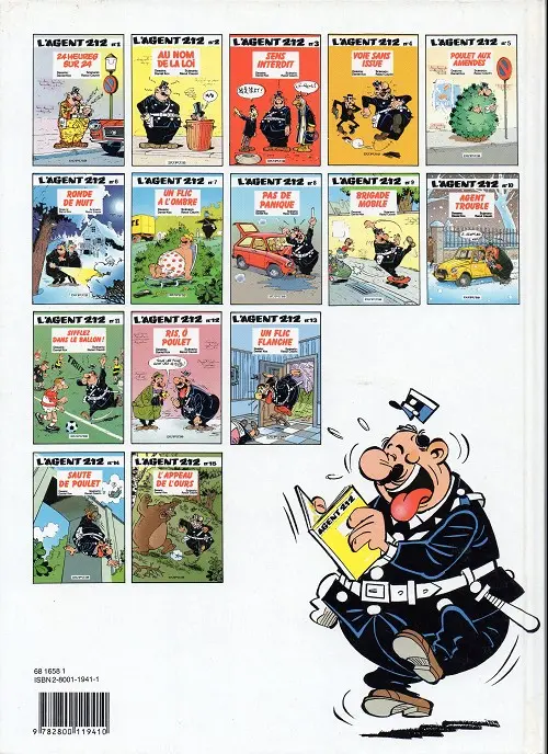 Verso de l'album L'Agent 212 Tome 14 Sauté de poulet