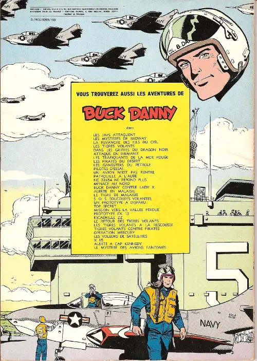 Verso de l'album Buck Danny Tome 28 Tigres volants contre pirates