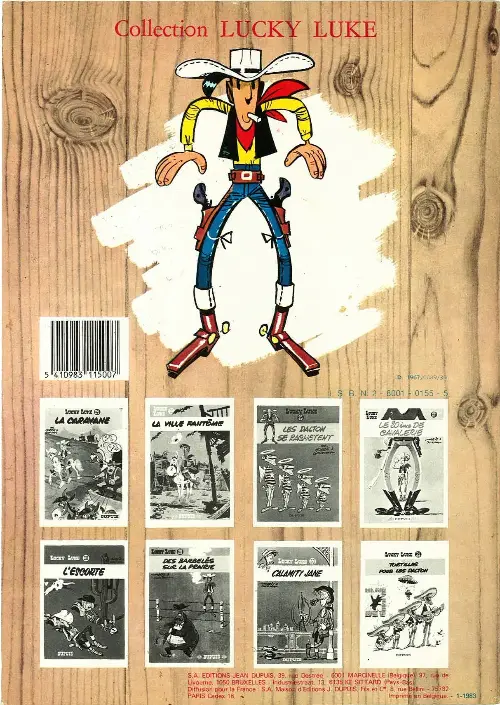 Verso de l'album Lucky Luke Tome 16 En remontant le Mississipi