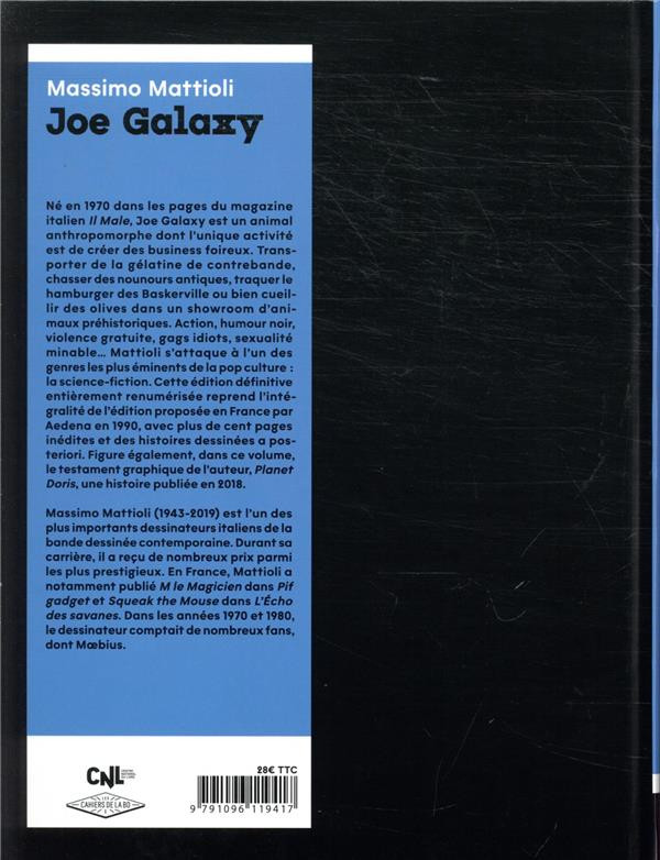 Verso de l'album Joe Galaxy