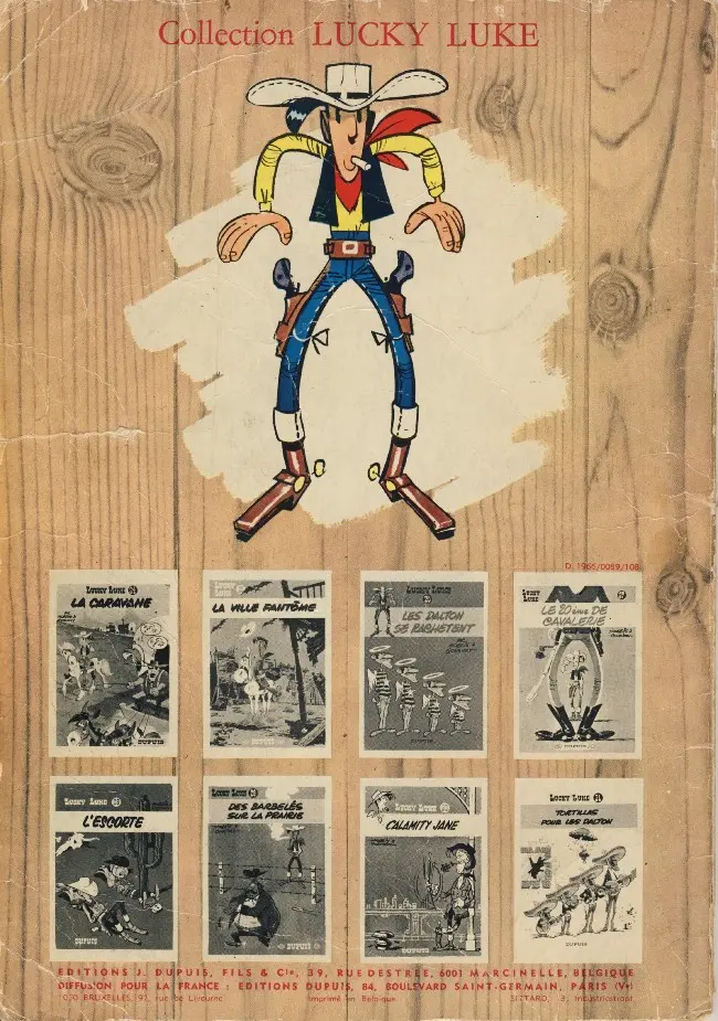 Verso de l'album Lucky Luke Tome 24 La caravane