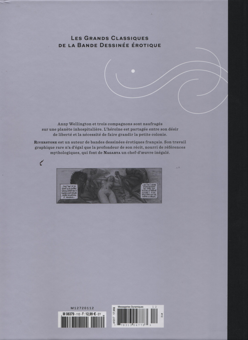Verso de l'album Les Grands Classiques de la Bande Dessinée Érotique - La Collection Tome 112 Nagarya - tome1