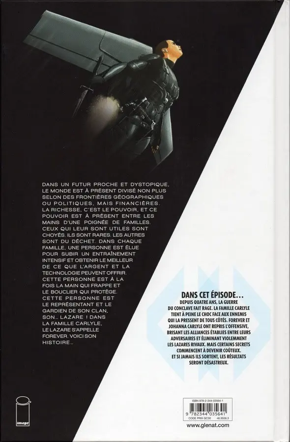 Verso de l'album Lazarus Tome 7 Risen