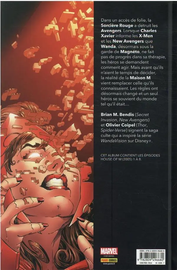 Verso de l'album House of M