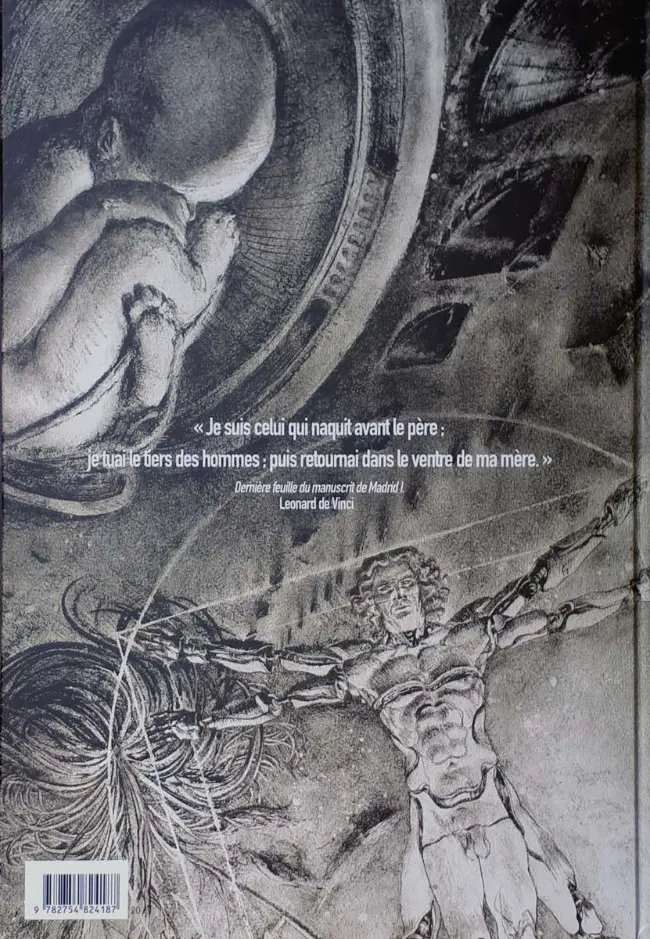 Verso de l'album Léonard 2 Vinci