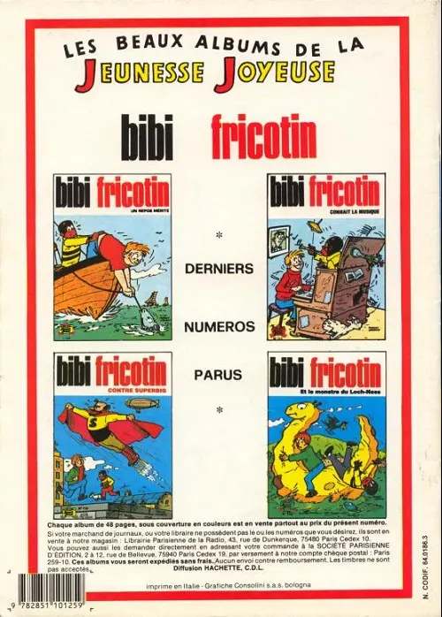 Verso de l'album Les Pieds Nickelés Tome 72 Les Pieds Nickelés contre les fantômes