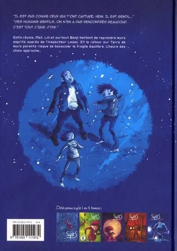 Verso de l'album SuperS Tome 5 Retrouvailles