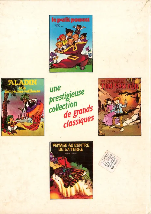 Verso de l'album Grands classiques Voyage au centre de la Terre