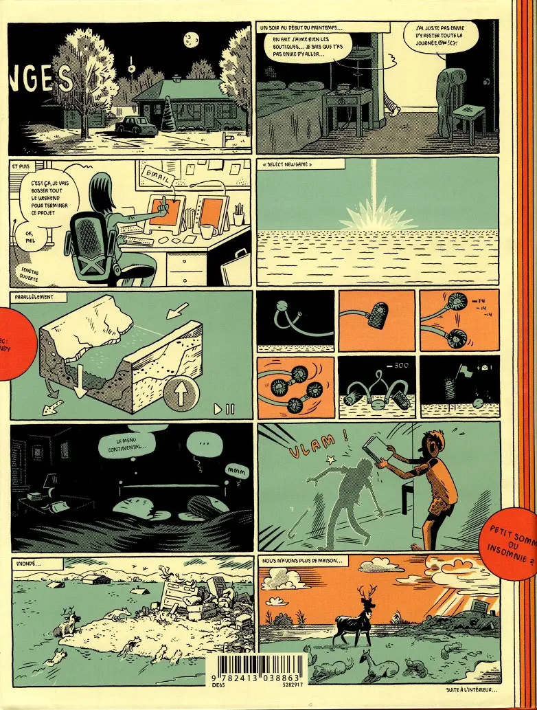 Verso de l'album Glenn Ganges dans : Le flot des souvenirs
