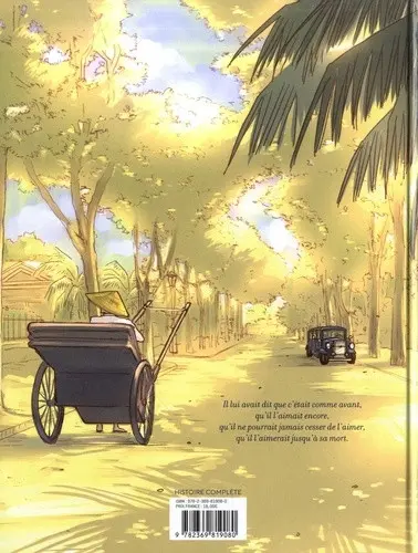 Verso de l'album L'amant