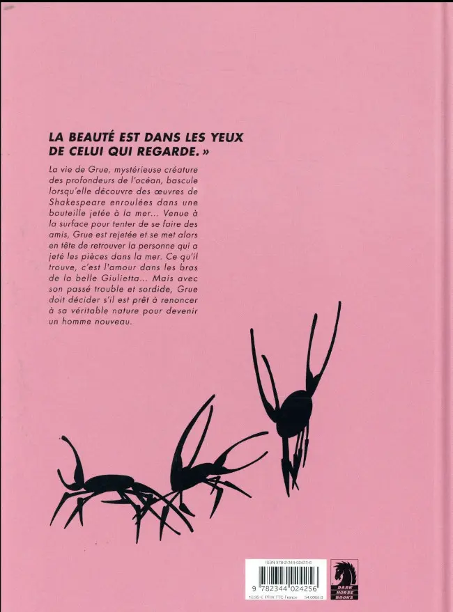 Verso de l'album Chère créature
