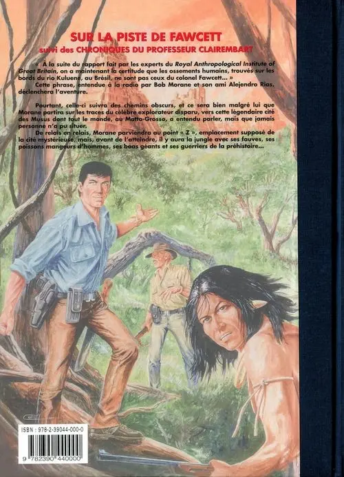 Verso de l'album Bob Morane Tome 67 Sur la piste de Fawcett