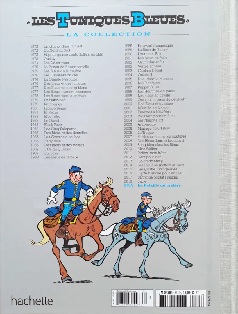 Verso de l'album Les Tuniques Bleues La Collection (Hachette) Tome 63 La bataille du cratère