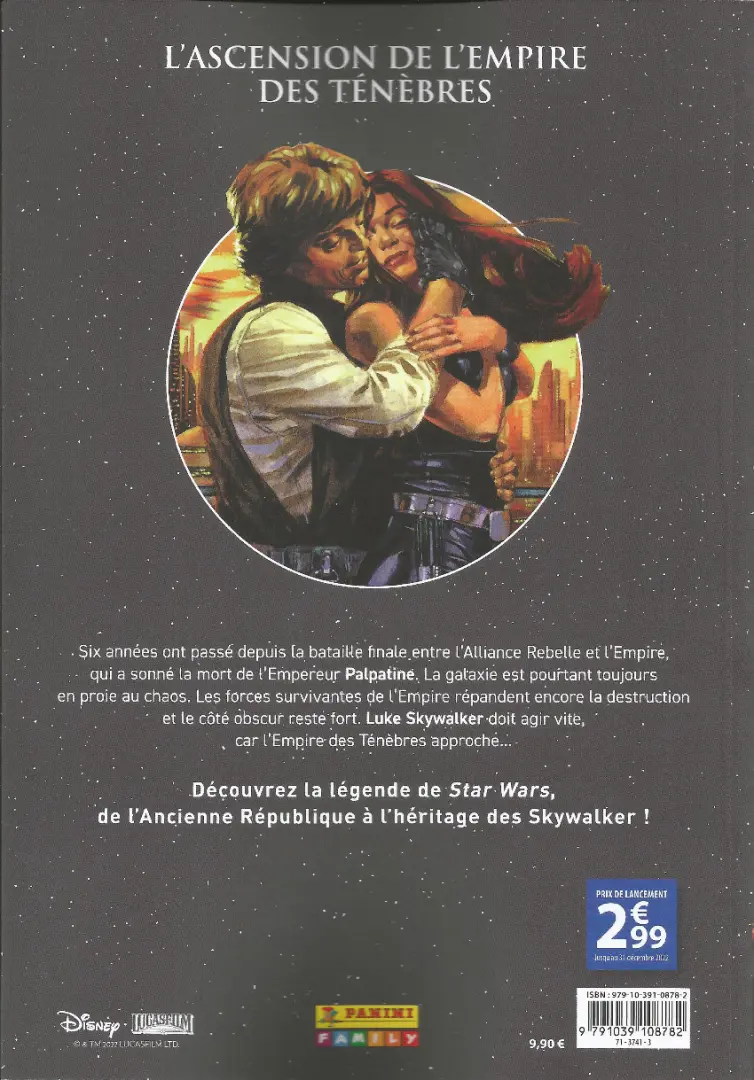 Verso de l'album Star Wars Légendes : Les Récits Légendaires 5 L'Avènement de la nouvelle République