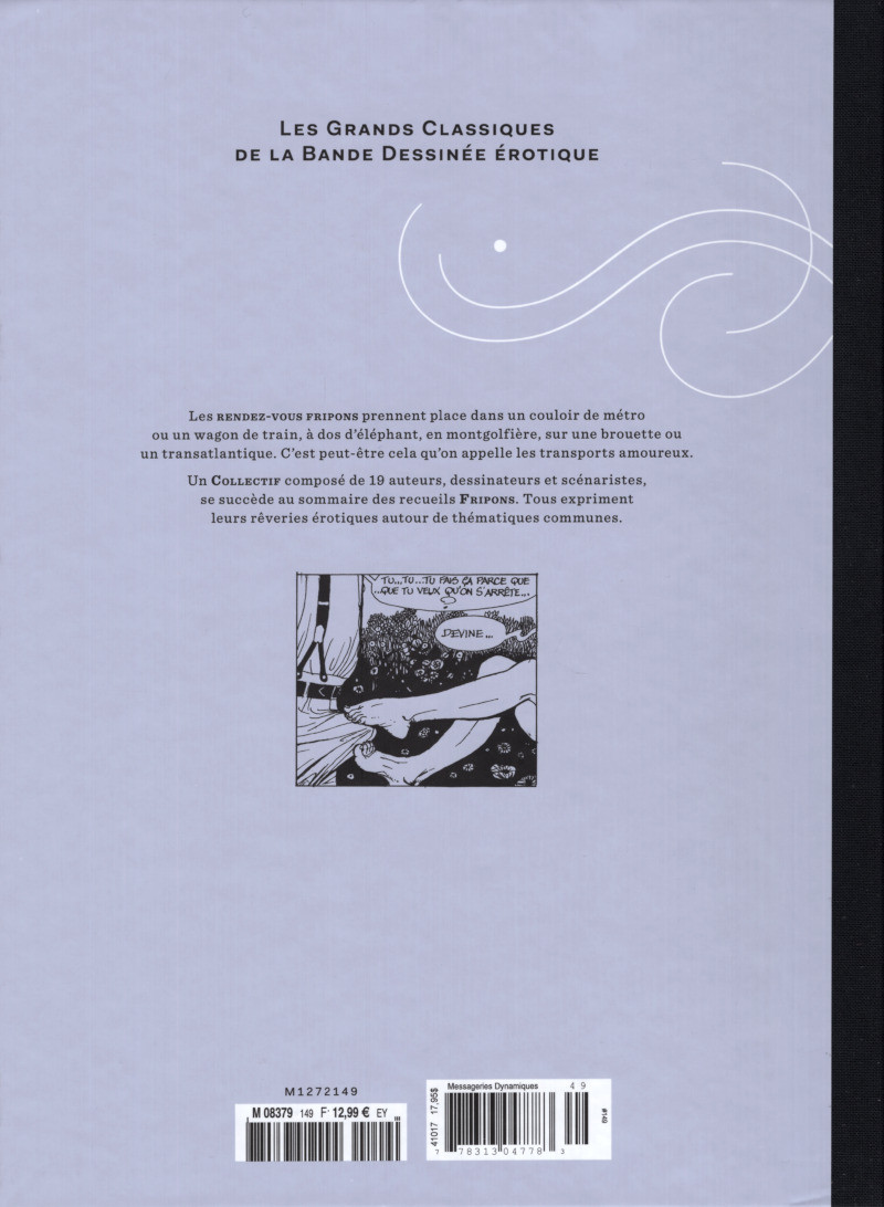 Verso de l'album Les Grands Classiques de la Bande Dessinée Érotique - La Collection Tome 149 Fripons - Tome 4