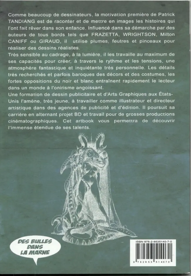 Verso de l'album Artbook Artbook by Tandiang