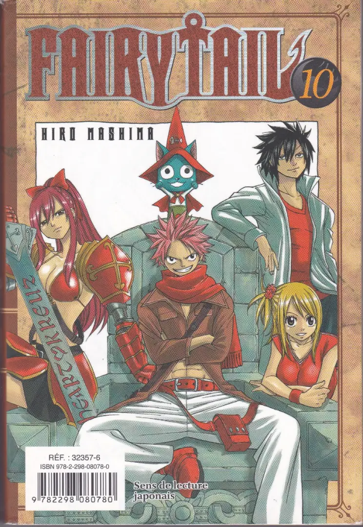Verso de l'album Fairy Tail 9-10