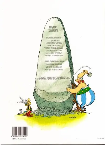 Verso de l'album Astérix L'Album du film Astérix et la Surprise de César