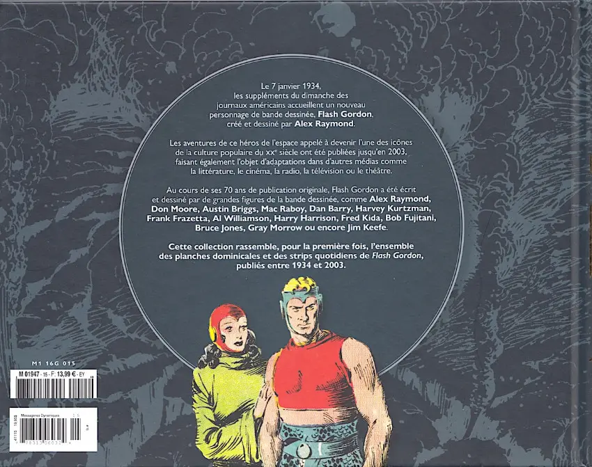 Verso de l'album Flash Gordon Tome 15 1967-1970