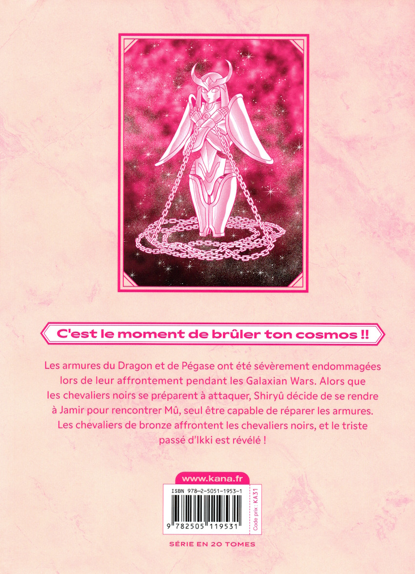 Verso de l'album Saint Seiya - Les Chevaliers du Zodiaque Final Edition 3