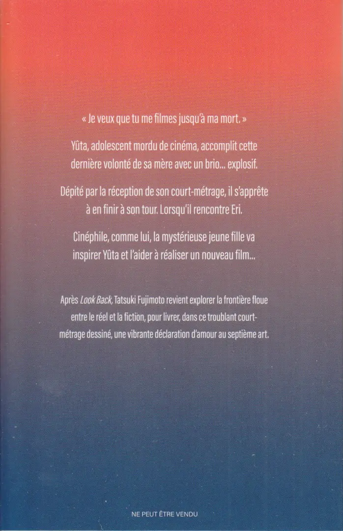 Verso de l'album Adieu Eri