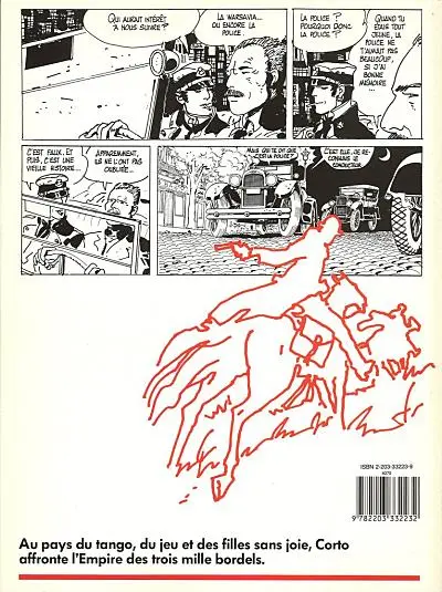 Verso de l'album Corto Maltese Tome 9 Tango