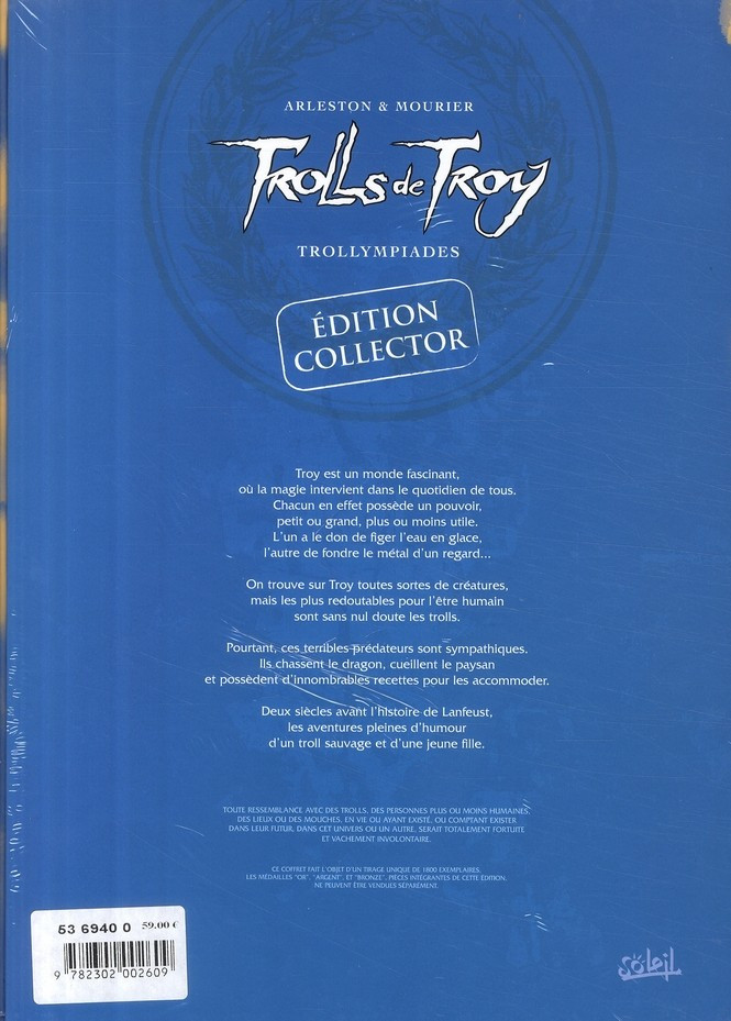 Verso de l'album Trolls de Troy Tome 11 Trollympiades