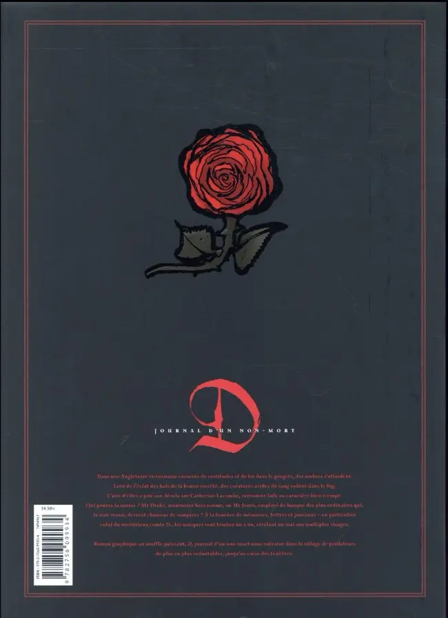 Verso de l'album D Journal d'un non-mort