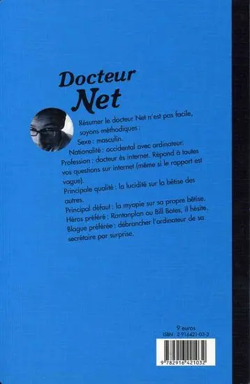 Verso de l'album Docteur Net