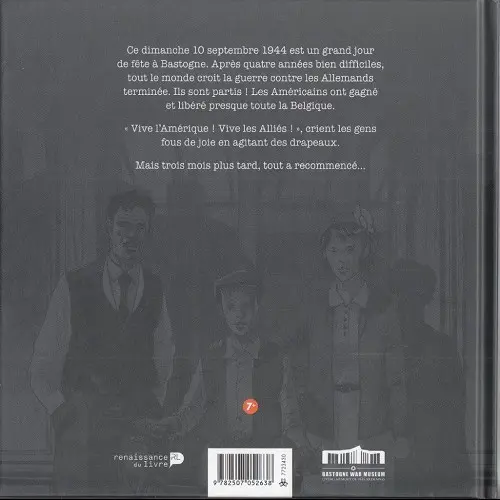 Verso de l'album Émile l'enfant courage
