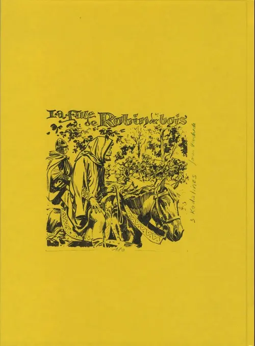 Verso de l'album La Fille de Robin des bois