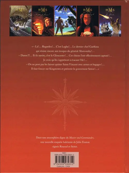 Verso de l'album H.M.S. - His Majesty's Ship Tome 6 Le sang de Caroline