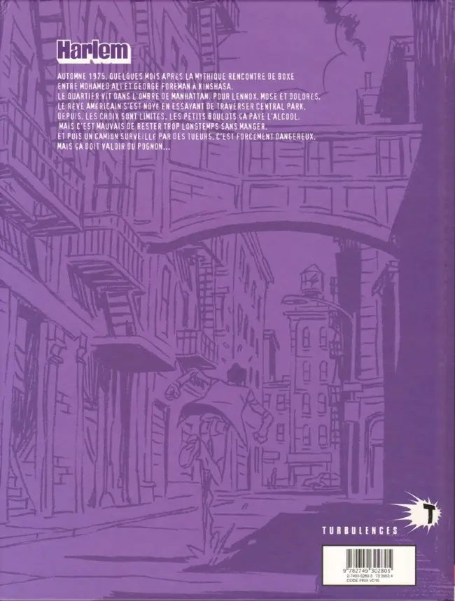 Verso de l'album Harlem Tome 1 Le Guépard intrépide