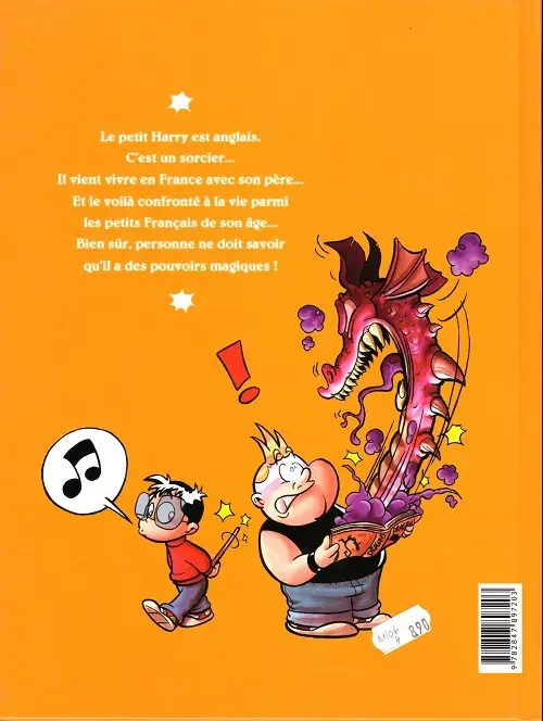 Verso de l'album Harry & compagnie Tome 1 L'école, c'est pas sorcier