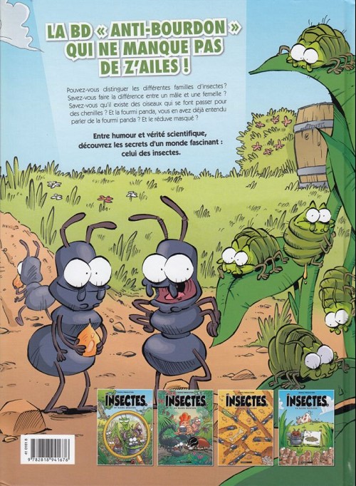 Verso de l'album Les Insectes en bande dessinée 4