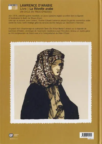 Verso de l'album Lawrence d'Arabie Tome 1 La révolte arabe