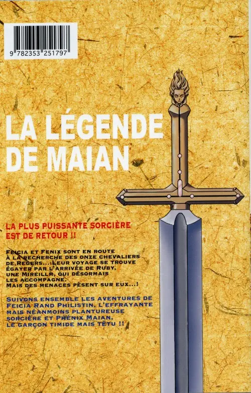 Verso de l'album La Légende de Maian Tome 2