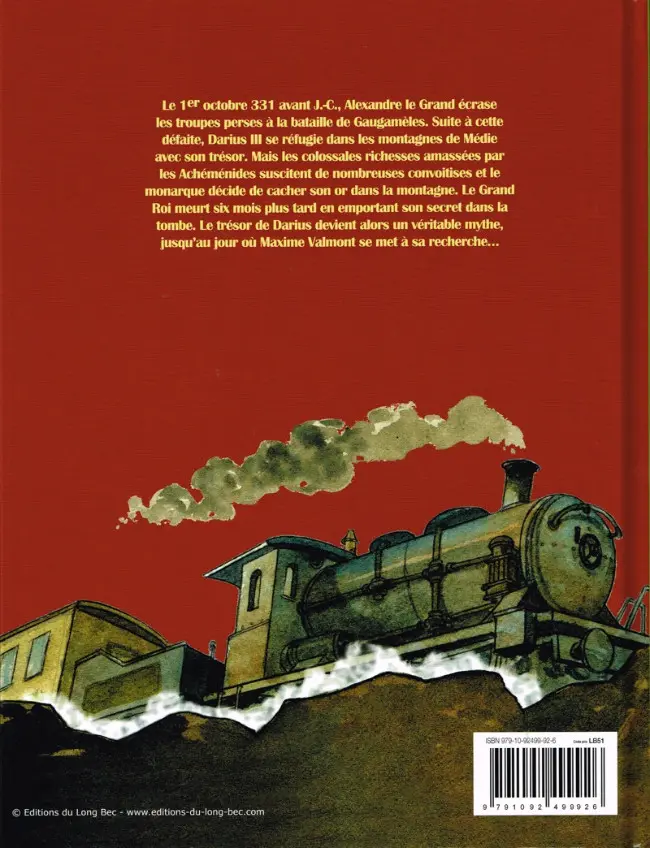 Verso de l'album Maxime Valmont Tome 2 L'or de Darius