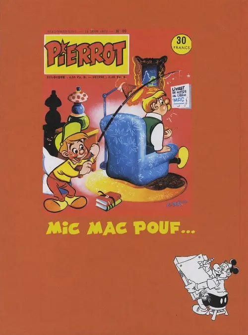 Verso de l'album Mic Mac Pouf Sous le signe du cobra