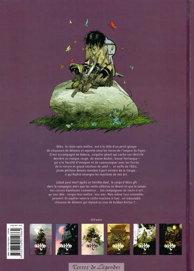 Verso de l'album Okko Tome 6 Le cycle de l'air II