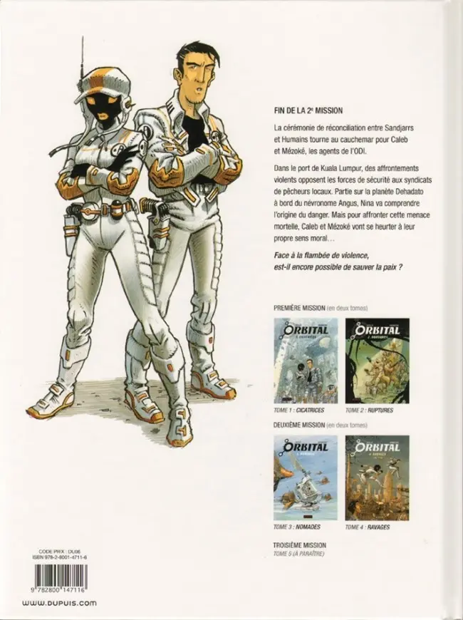 Verso de l'album Orbital Tome 4 Ravages