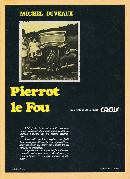 Verso de l'album Pierrot le fou