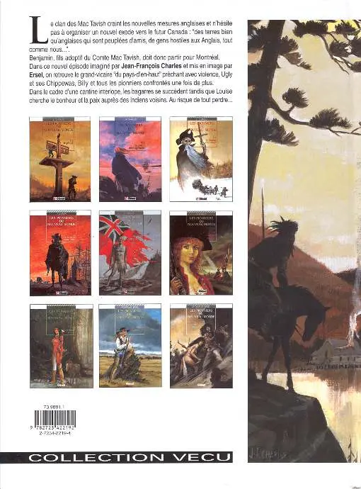 Verso de l'album Les Pionniers du Nouveau Monde Tome 9 La rivière en flammes
