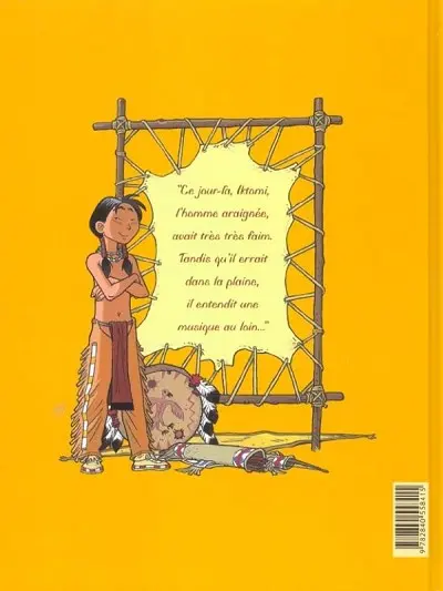 Verso de l'album Popotka le petit Sioux Tome 1 La leçon d'Iktomi